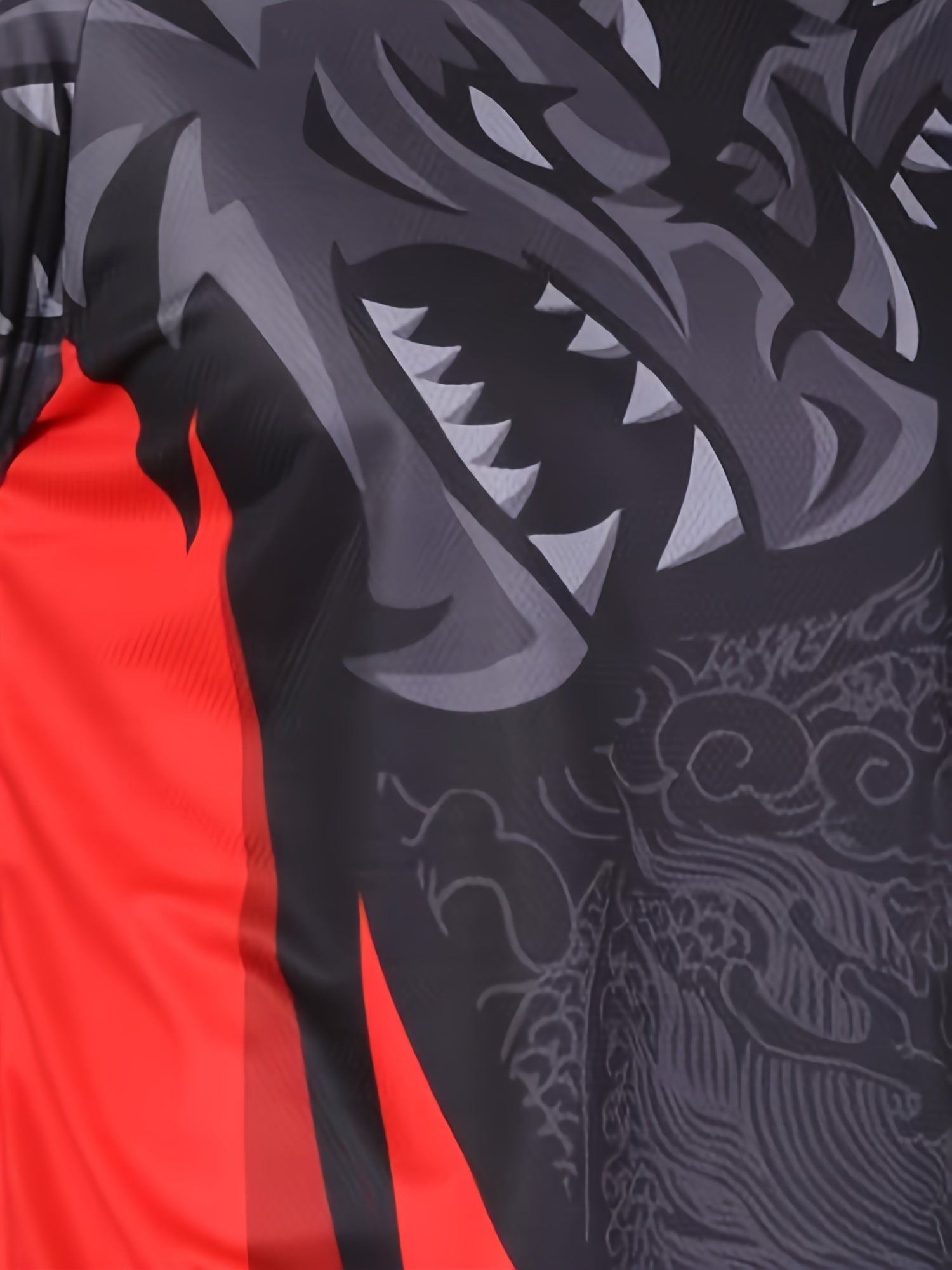 Men's Lion Pattern Long Sleeve Motorcycle T-shirt