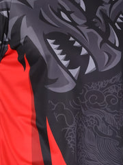 Men's Lion Pattern Long Sleeve Motorcycle T-shirt