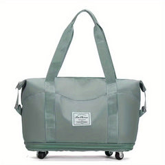 Foldable Travel Duffle Bag With Wheels Large Capacity Lightweight