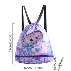 Cartoon Swimming Bag Dry & Wet Storage Bag for Water Sports & Beach