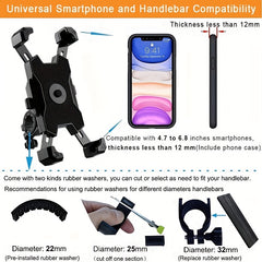 Secure Phone While Cycling 360 Rotatable Bike Wall Mount & Adjustable Support