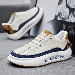 Men's Stitched Lace Up Chunky Sneakers Assorted Colors