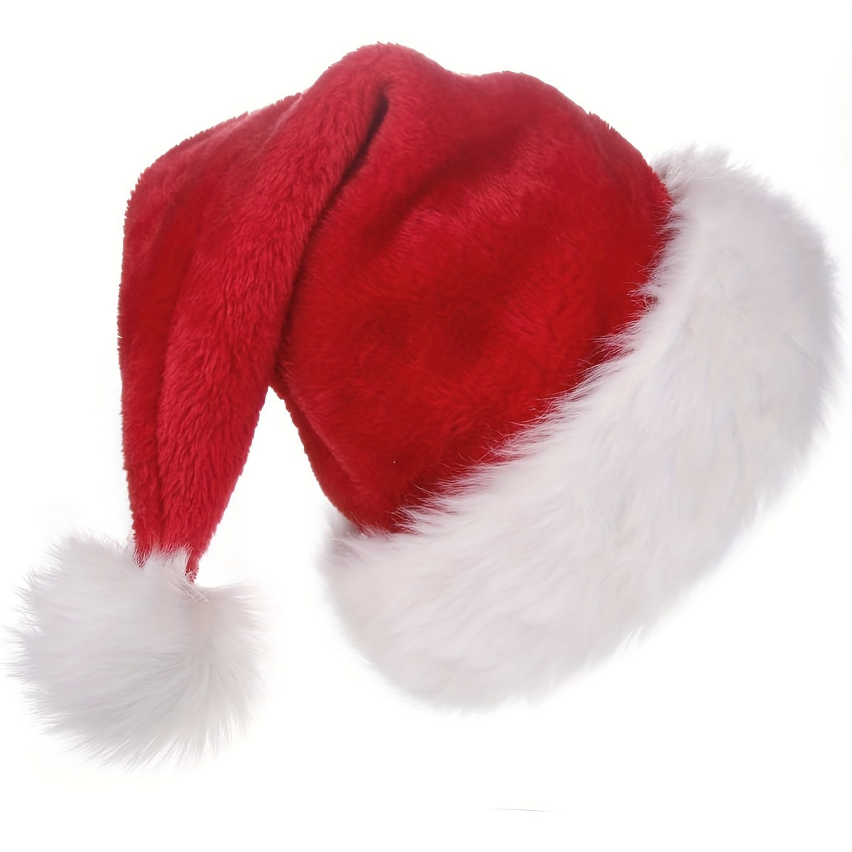 4pcs Santa Hat For Adults Christmas Hat Extra Thick Year Celebrations