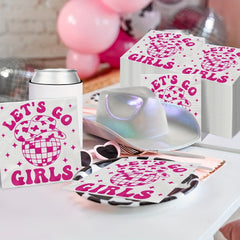 20pcs Cowgirl Party Pink Napkins Western Cowgirl Theme Birthday Supplies