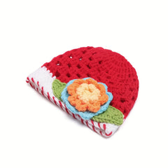 Handcraft Braided Beanie Hat With Pattern