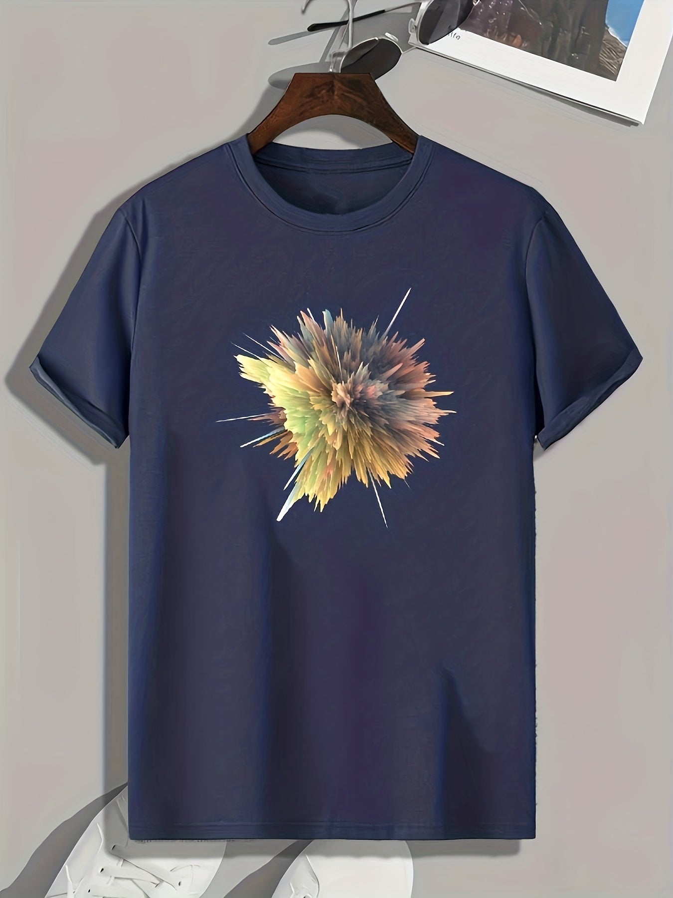 Artistic Painting Print Men's Graphic Tshirt Summer Casual Tee
