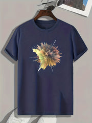 Artistic Painting Print Men's Graphic Tshirt Summer Casual Tee