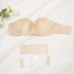 Strapless Bandeau Bra Push Up Invisible Lingerie