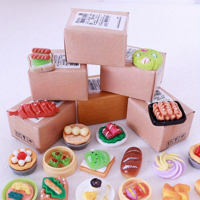6pcs Mini Paper Box Gift Set 1:12 Scale Decorative Furniture Accessories