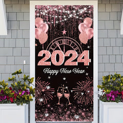 1pc Year Door Banner Party Decoration Supplies Happy Year Party Background