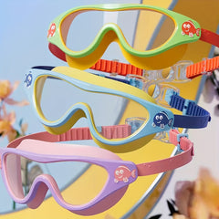 Cartoon Whale Kids Swim Goggles Anti Fog Leakproof Swimming