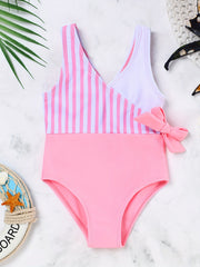 Baby Girls Bowknot Swimsuit for Summer