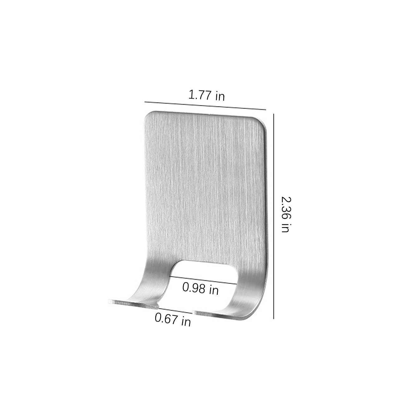 3pc Silver Razor Holder Storage Rack Stand Multifunctional Hanger