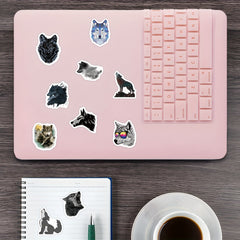 500pcs Wolf Stickers Roll Vinyl Stickers