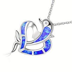 Girl's Love Dolphin Necklace Pendant Fairy Necklace Pendant Jewelry
