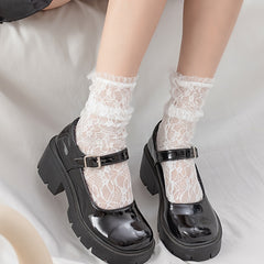 Floral Lace Socks Ultra Thin Stockings