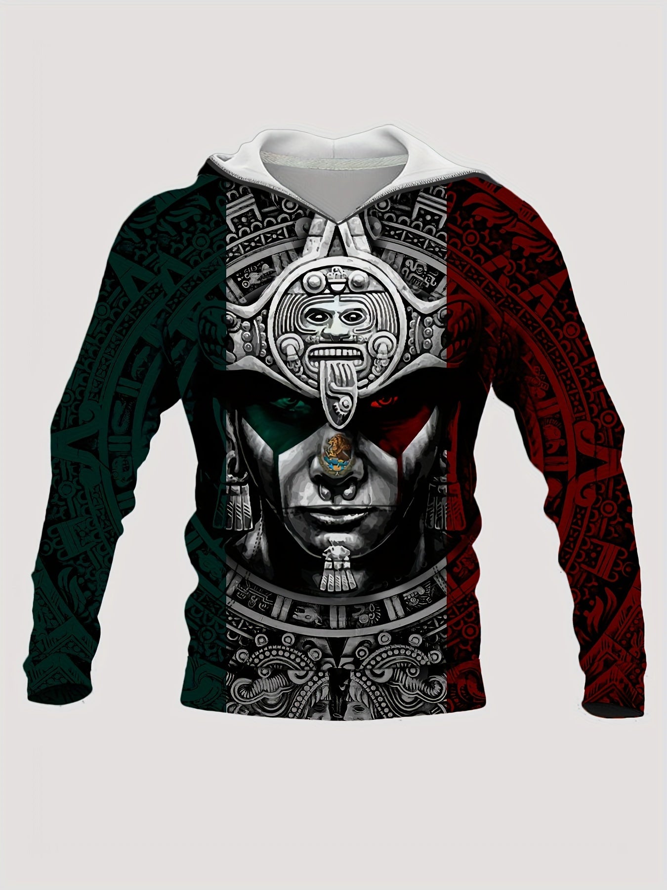 Pharoah Print Hoodies For Men Graphic Hoodie With Kangaroo Pocket