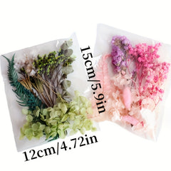 Dried Flowers Craft Kit for Resin DIY Decor, Mixed Natural Preserved Floral