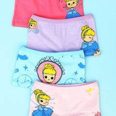 4pcs Princess Print Girls Panties Kids Cotton Boxer Briefs