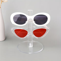 Acrylic Glasses Stand Riser Display Stand 2 Layers Sunglasses Display Holder