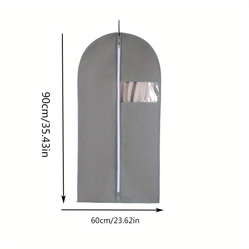 Hanging Clothes Storage Garment Bag Zipper Breathable Suit Cover