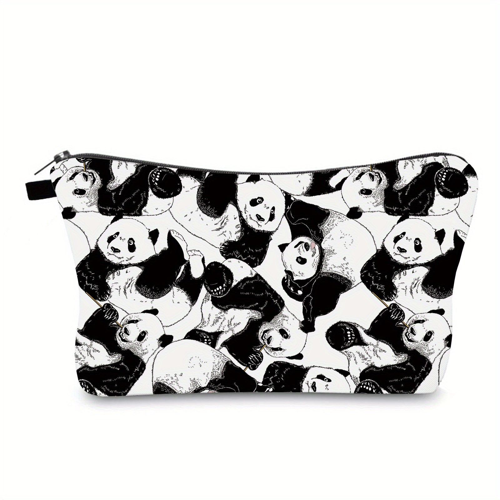 Panda Print Toiletry Travel Bag Makeup Pouch Cosmetic Bag For Teenage Girls
