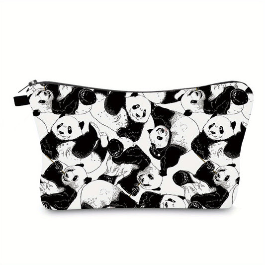 Panda Print Toiletry Travel Bag Makeup Pouch Cosmetic Bag For Teenage Girls