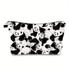 Panda Print Toiletry Travel Bag Makeup Pouch Cosmetic Bag For Teenage Girls