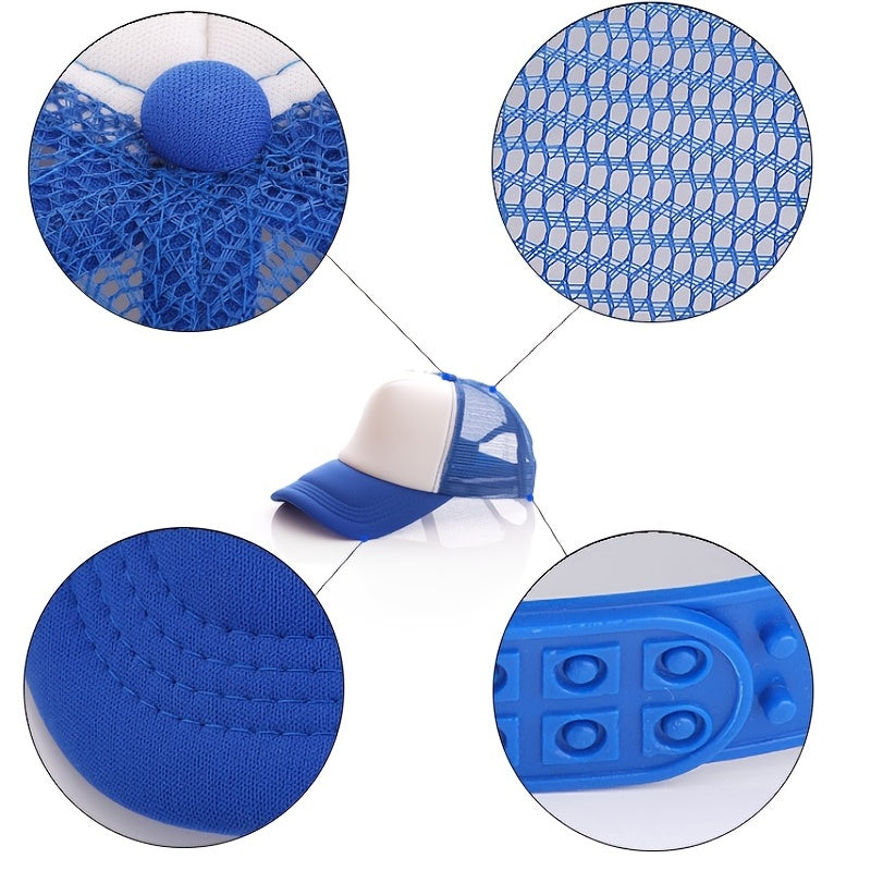 Men's Summer Mesh Cap Baseball Cap Breathable Adjustable Size Sunshade Sports