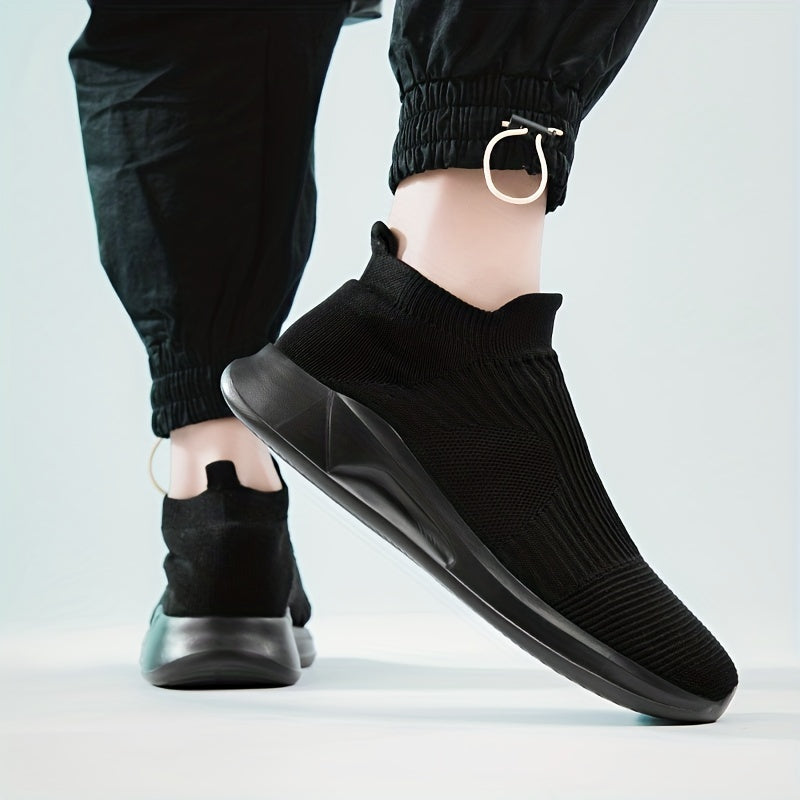 Unisex Knitted Slip On Casual Shoes Lightweight Sock Shoes