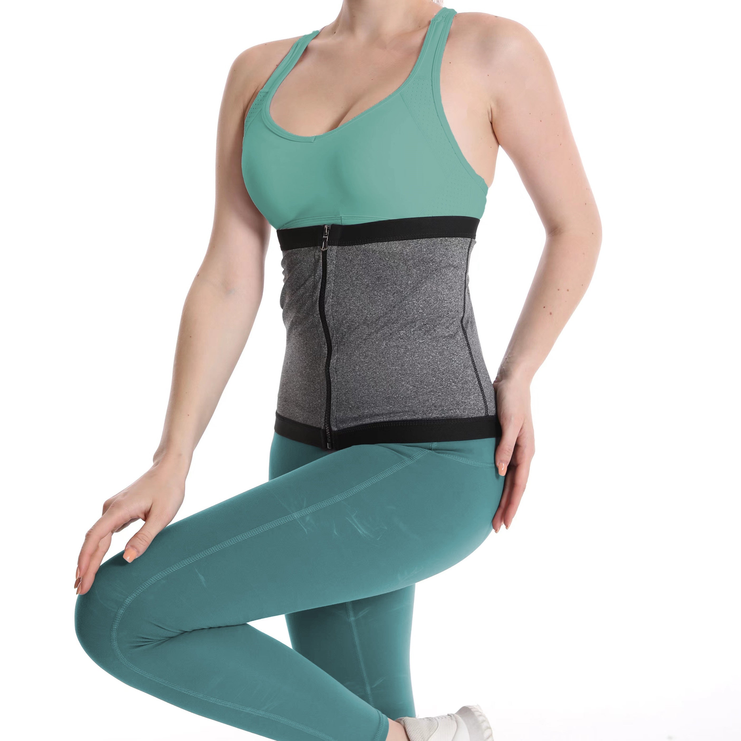 Waist Trainer Zipper Girdle Belt for Tummy Control