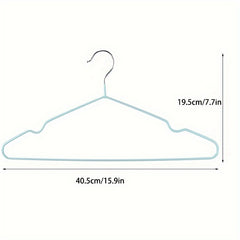 10pc Non-slip Metal Clothes Hangers with Rubber Anti-slip Heavy Duty Rack