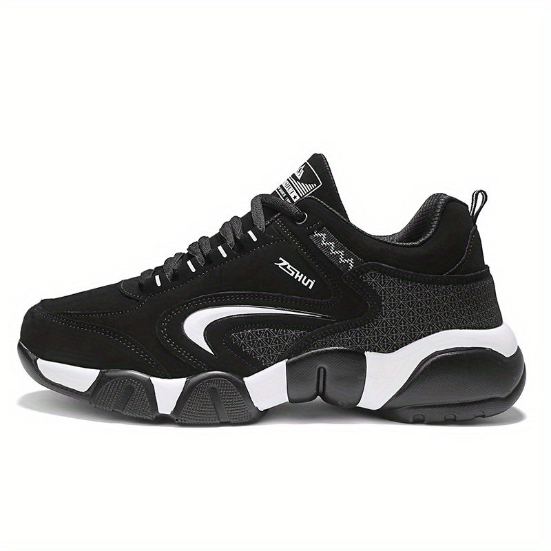 Men's Lace up Chunky Sneakers Comfortable Winter Shoes