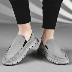 Men's Canvas Slip On Loafer Shoes Lightweight Breathable Sneakers