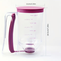 Cream Funnel Measuring Cup Cake Chocolate Separator Hand held Batter Funnel