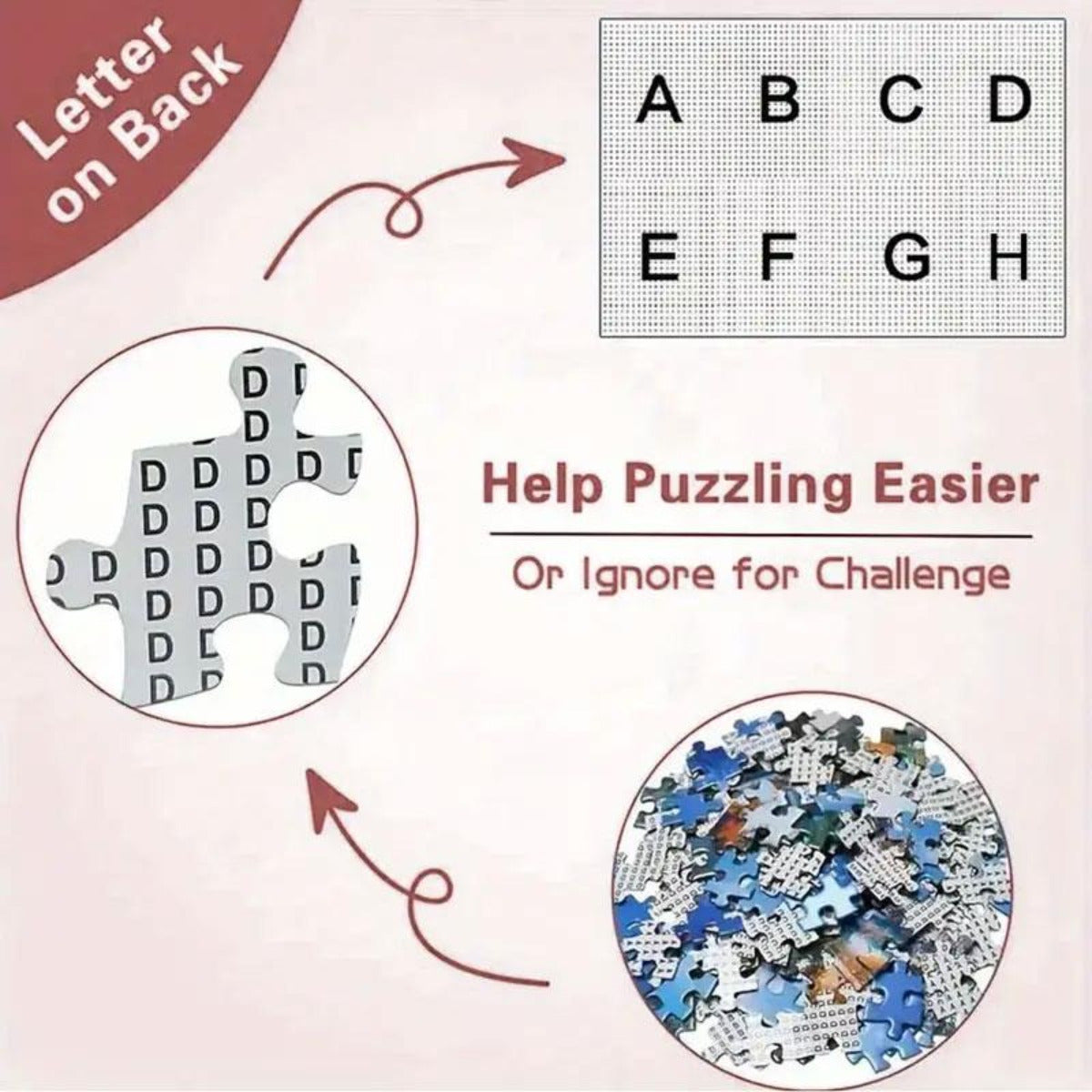 3D Vase Puzzle 1000pcs Wooden Texture & Green Leaves Challenge Adults