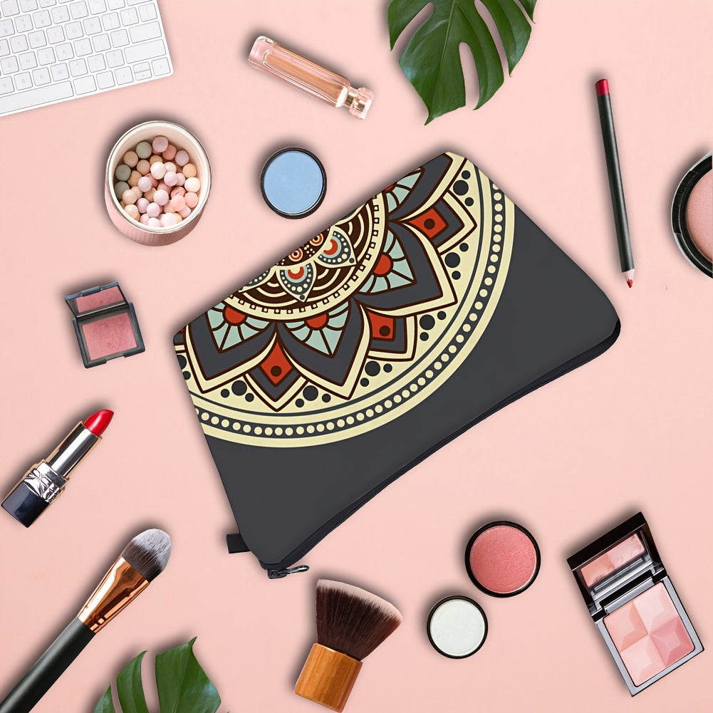 National Style Floral Print Toiletry Travel Bag