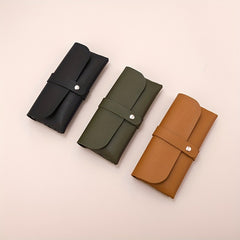 Magnetic Glasses Bag PU Leather Sunglasses Case Cover