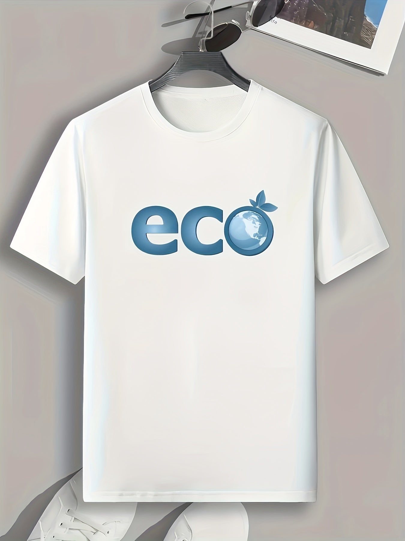 Eco Print Men's Graphic Tee Summer Casual Comfy T-shirt