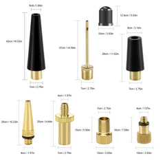 20pcs Bike Valve Adapter Air Pump Inflator Nozzle SV AV DV Accessory