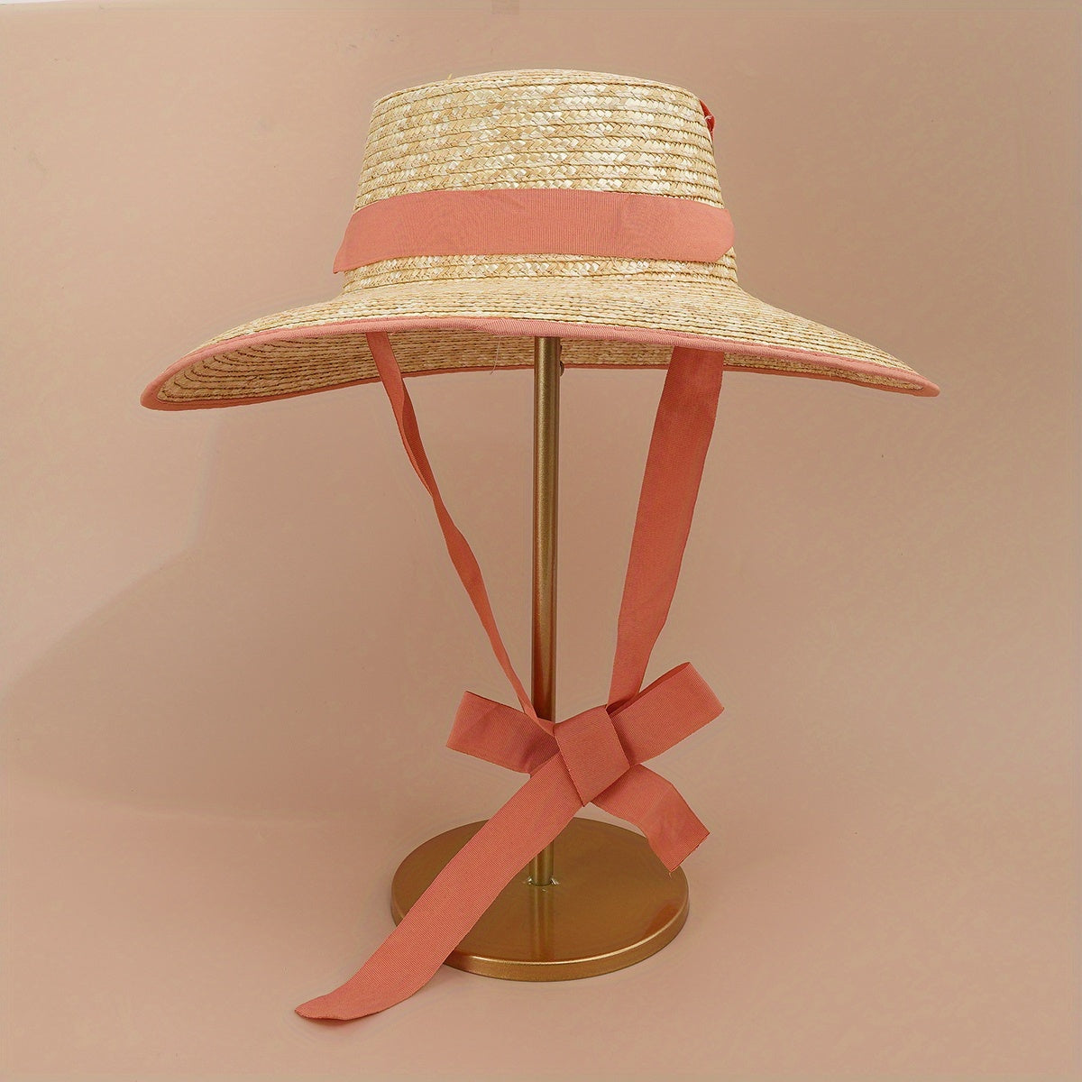 Wheat Straw Summer Beach Hat for Men and Women