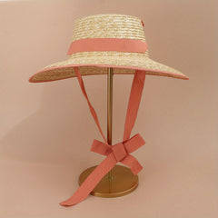 Wheat Straw Summer Beach Hat for Men and Women