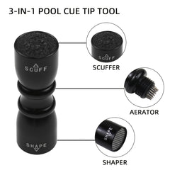 3 in 1 Snooker Pool Cue Tip Tool Billiard Cue Stick Tip Repair Tool