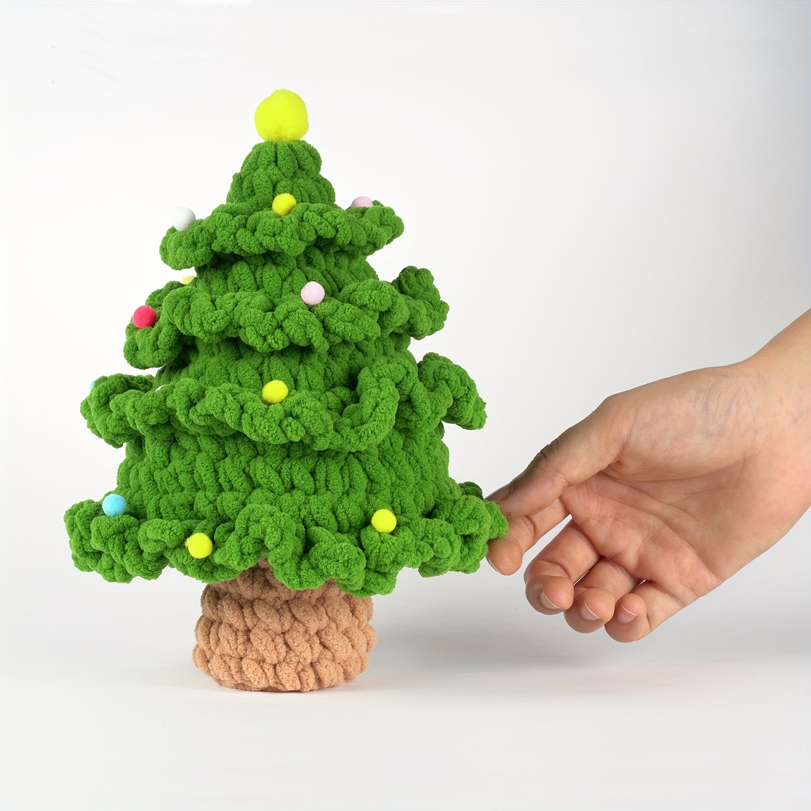 Crochet Ice Stripe Line Christmas Tree DIY Decoration Kit