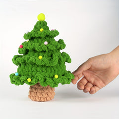 Crochet Ice Stripe Line Christmas Tree DIY Decoration Kit