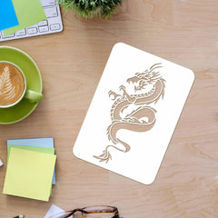 Dragon Pattern Stencils Template Set for Drawing and Painting - Craft Supplies