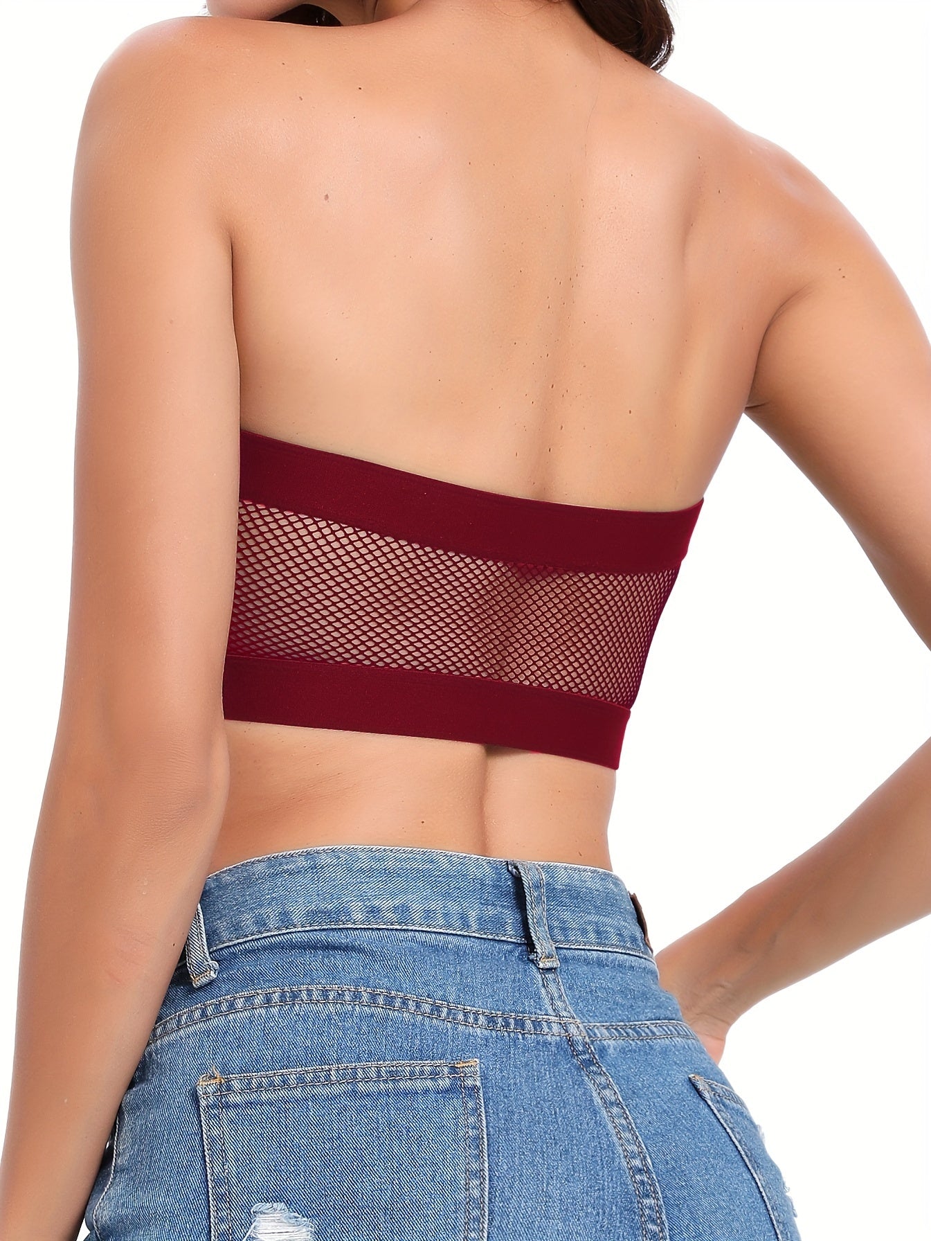 Strapless Bandeau Bra Comfy & Breathable Stretch Everyday Bra
