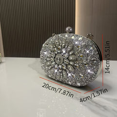 Diamond Women's Evening Bag Wedding Crystal Phone Bag
