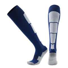 2pairs Outdoor Sports Socks Thick Towel Bottom Wear-resistant Breathable