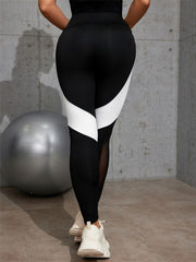 Breathable High Stretch Yoga Pants with Mesh for Women